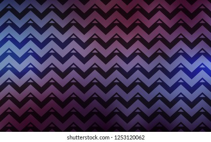 Dark Purple vector template with lines, triangles. Glitter abstract illustration with triangular shapes. Smart design for your adverts.