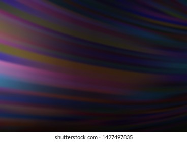 Dark Purple vector template with lines, ovals. An elegant bright illustration with gradient. Marble style for your business design.
