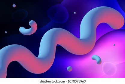 Dark Purple vector template with liquid shapes. A vague circumflex abstract illustration with gradient. Textured wave pattern for backgrounds.