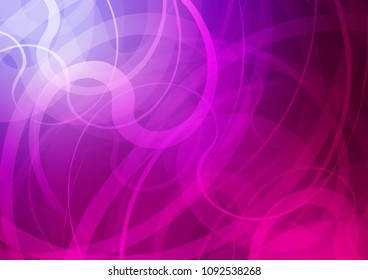 Dark Purple vector template with liquid shapes. Glitter abstract illustration with wry lines. Brand new design for your ads, poster, banner.