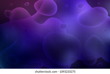 Dark Purple vector template with liquid shapes. Colorful illustration in abstract memphis style with gradient. The elegant pattern for brand book.