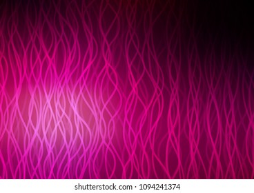 Dark Purple vector template with liquid shapes. Shining illustration, which consist of blurred lines, circles. The elegant pattern for brand book.