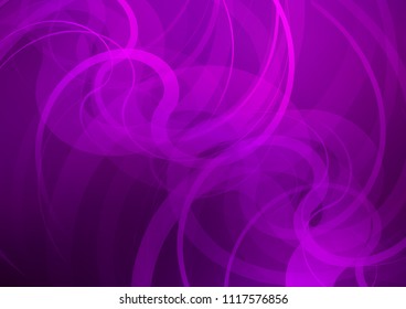 Dark Purple vector template with liquid shapes. A vague circumflex abstract illustration with gradient. A new texture for your  ad, booklets, leaflets.