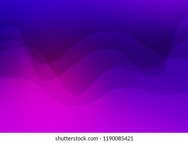 Dark Purple vector template with liquid shapes. An elegant bright illustration with gradient. Pattern for your business design.