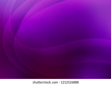 Dark Purple vector template with liquid shapes. An elegant bright illustration with gradient. Pattern for your business design.