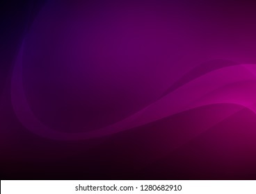 Dark Purple vector template with liquid shapes. Glitter abstract illustration with wry lines. New composition for your brand book.