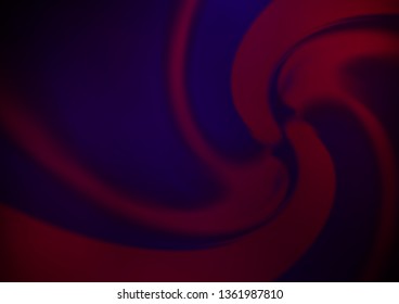 Dark Purple vector template with liquid shapes. A sample with blurred bubble shapes. A completely new marble design for your business.