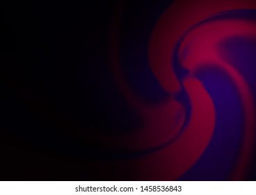 Dark Purple vector template with liquid shapes. Modern gradient abstract illustration with bandy lines. The template for cell phone backgrounds.