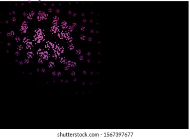 Dark Purple vector template with memphis shapes. Illustration with colorful gradient shapes in abstract style. Best smart design for your business.