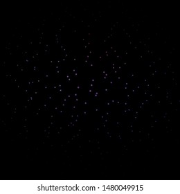 Dark Purple vector template with neon stars. Colorful illustration with abstract gradient stars. Pattern for new year ad, booklets.