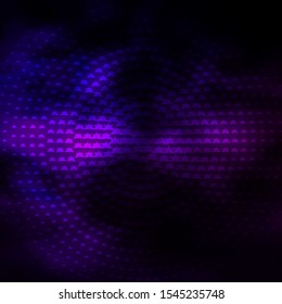 Dark Purple vector template with neon stars. Shining colorful illustration with small and big stars. Best design for your ad, poster, banner.