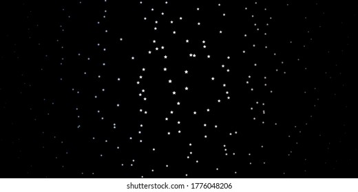 Dark Purple vector template with neon stars. Decorative illustration with stars on abstract template. Pattern for wrapping gifts.