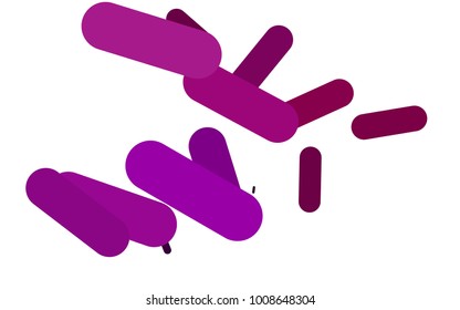 Dark Purple vector template with repeated sticks. Decorative shining illustration with lines on abstract template. The pattern can be used for medical ad, booklets, leaflets