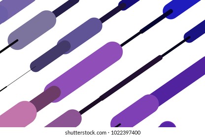 Dark Purple vector template with repeated sticks. Blurred decorative design in simple style with lines. The pattern can be used for medical ad, booklets, leaflets