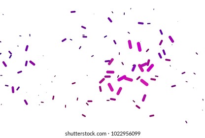 Dark Purple vector template with repeated sticks. Decorative shining illustration with lines on abstract template. The template can be used as a background.