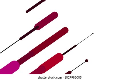 Dark Purple vector template with repeated sticks. Blurred decorative design in simple style with lines. The template can be used as a background.