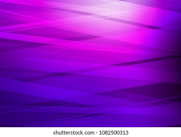 Dark Purple vector template with repeated sticks. Decorative shining illustration with lines on abstract template. The pattern can be used as ads, poster, banner for commercial.