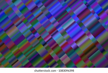 Dark Purple vector template with repeated sticks. Glitter abstract illustration with colored sticks. Best design for your ad, poster, banner.