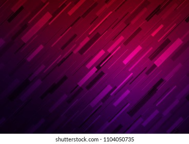 Dark Purple vector template with repeated sticks. Modern geometrical abstract illustration with staves. Best design for your ad, poster, banner.