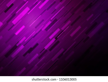 Dark Purple vector template with repeated sticks. Modern geometrical abstract illustration with staves. The pattern can be used for busines ad, booklets, leaflets