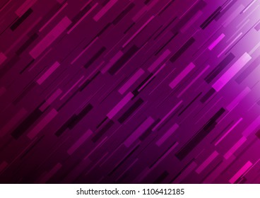 Dark Purple vector template with repeated sticks. Lines on blurred abstract background with gradient. The pattern can be used for websites.