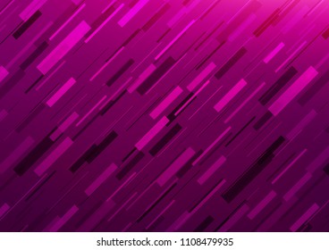 Dark Purple vector template with repeated sticks. Shining colored illustration with narrow lines. The template can be used as a background.
