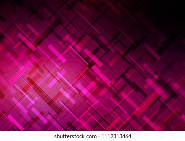 Dark Purple vector template with repeated sticks. Modern geometrical abstract illustration with staves. Best design for your ad, poster, banner.