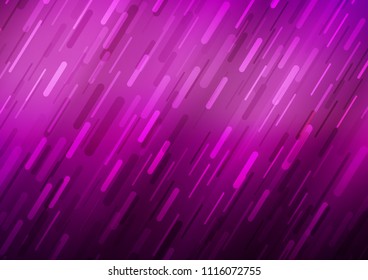 Dark Purple vector template with repeated sticks. Glitter abstract illustration with colored sticks. The pattern can be used as ads, poster, banner for commercial.