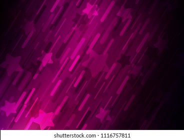 Dark Purple vector template with repeated sticks. Modern geometrical abstract illustration with staves. The pattern can be used for busines ad, booklets, leaflets