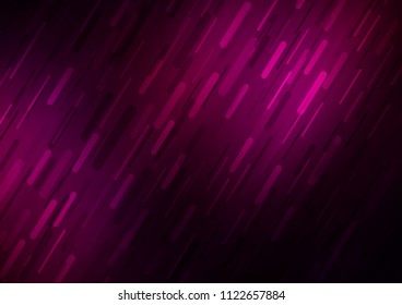 Dark Purple vector template with repeated sticks. Modern geometrical abstract illustration with staves. The template can be used as a background.