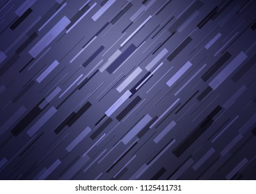 Dark Purple vector template with repeated sticks. Lines on blurred abstract background with gradient. The template can be used as a background.