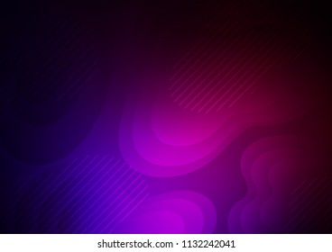 Dark Purple vector template with repeated sticks. Decorative shining illustration with lines on abstract template. The pattern can be used as ads, poster, banner for commercial.