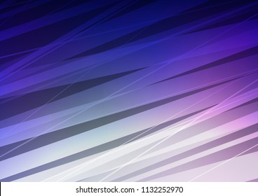 Dark Purple vector template with repeated sticks. Glitter abstract illustration with colored sticks. Smart design for your business advert.
