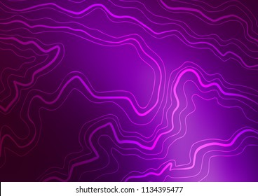 Dark Purple vector template with repeated sticks. Lines on blurred abstract background with gradient. Smart design for your business advert.