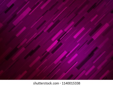 Dark Purple vector template with repeated sticks. Modern geometrical abstract illustration with staves. The pattern can be used as ads, poster, banner for commercial.