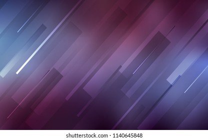 Dark Purple vector template with repeated sticks. Decorative shining illustration with lines on abstract template. Template for your beautiful backgrounds.