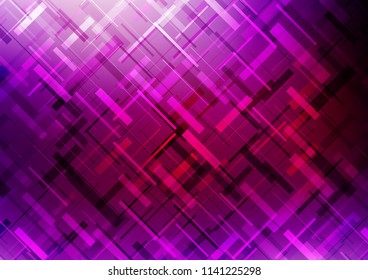 Dark Purple vector template with repeated sticks. Decorative shining illustration with lines on abstract template. The pattern can be used as ads, poster, banner for commercial.