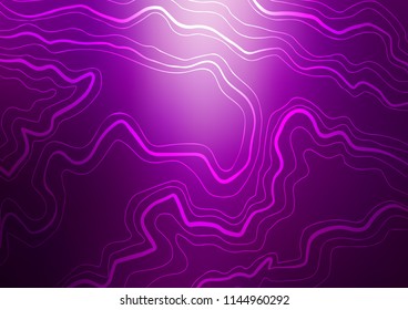 Dark Purple vector template with repeated sticks. Lines on blurred abstract background with gradient. Best design for your ad, poster, banner.