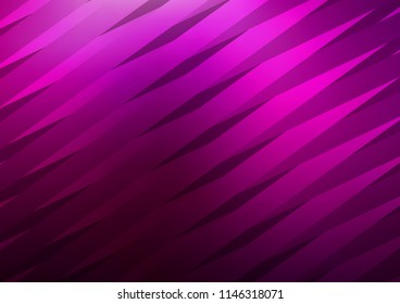 Dark Purple vector template with repeated sticks. Decorative shining illustration with lines on abstract template. The pattern can be used as ads, poster, banner for commercial.