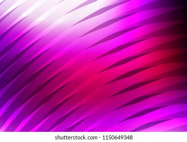Dark Purple vector template with repeated sticks. Lines on blurred abstract background with gradient. Best design for your ad, poster, banner.