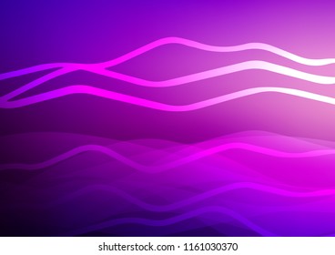 Dark Purple vector template with repeated sticks. Lines on blurred abstract background with gradient. The pattern can be used for busines ad, booklets, leaflets