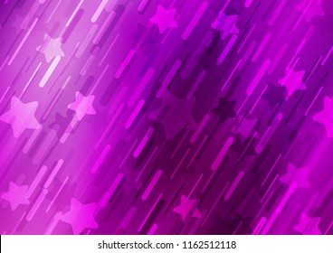 Dark Purple vector template with repeated sticks. Blurred decorative design in simple style with lines. The pattern can be used for busines ad, booklets, leaflets