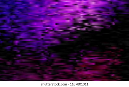Dark Purple vector template with repeated sticks. Lines on blurred abstract background with gradient. Best design for your ad, poster, banner.