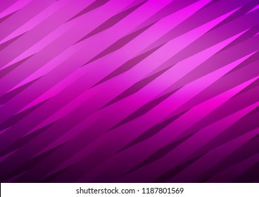 Dark Purple vector template with repeated sticks. Shining colored illustration with narrow lines. The template can be used as a background.