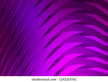 Dark Purple vector template with repeated sticks. Shining colored illustration with narrow lines. The template can be used as a background.