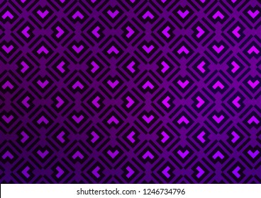 Dark Purple vector template with repeated sticks. Modern geometrical abstract illustration with staves. Best design for your ad, poster, banner.