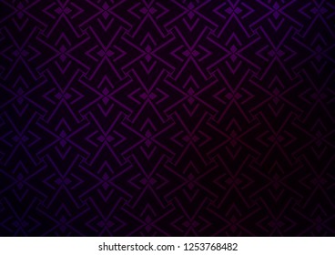 Dark Purple vector template with repeated sticks. Lines on blurred abstract background with gradient. Pattern for ads, posters, banners.
