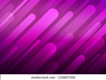 Dark Purple vector template with repeated sticks. Lines on blurred abstract background with gradient. Smart design for your business advert.
