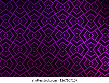 Dark Purple vector template with repeated sticks. Shining illustration with lines on abstract template. Pattern for business booklets, leaflets.