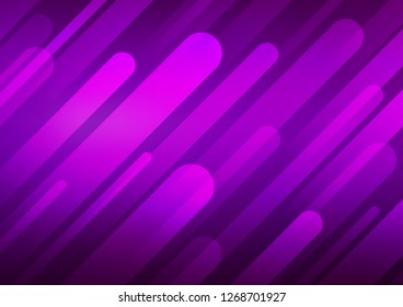 Dark Purple vector template with repeated sticks. Shining colored illustration with narrow lines. The pattern can be used for busines ad, booklets, leaflets